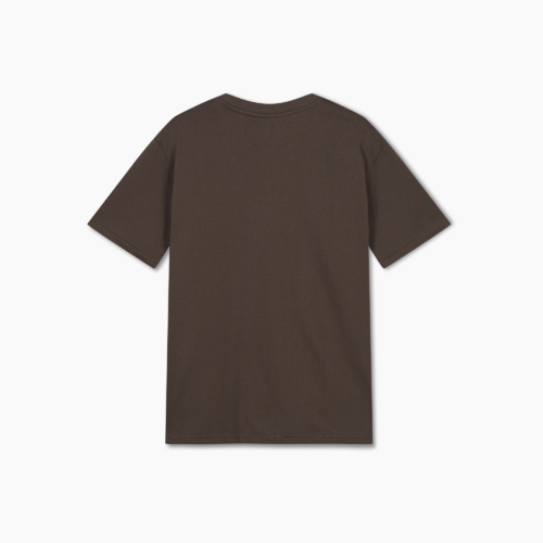 SUNCATCHERS Brush Logo T-Shirt Brown
