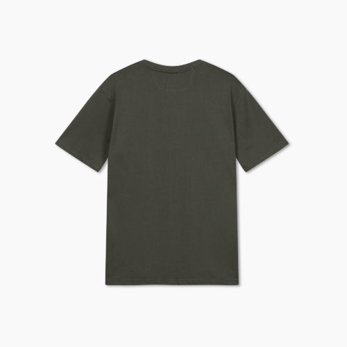 SUNCATCHERS Brush Logo T-Shirt Dark Sage Green